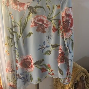 RACHEL Rachel Roy Green Long Sleeve Blouse